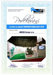Oficiální poděkování za účast na výstavě VOD-KA 2019
