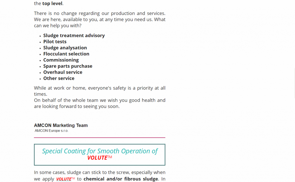 , Newsletter 04/2020, AMCON Europe s.r.o.