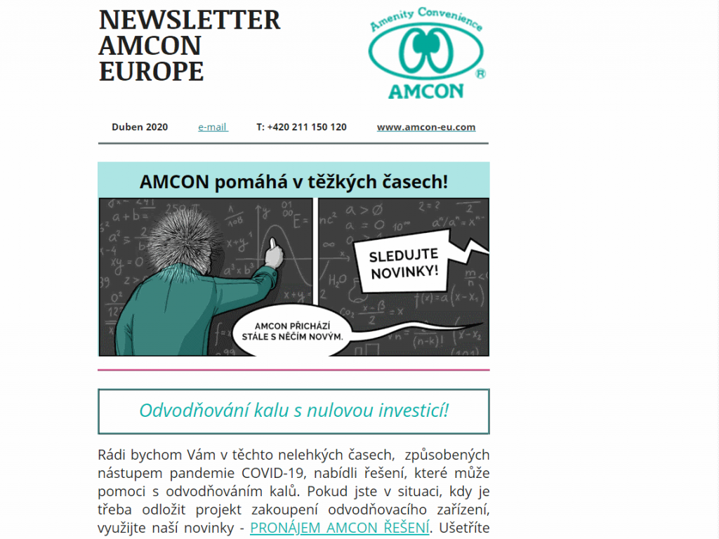 , Newsletter 04/2020, AMCON Europe s.r.o.