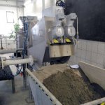 Cottbus 1 VOLUTE dewatering press dewatering sludge from chemical precipitation