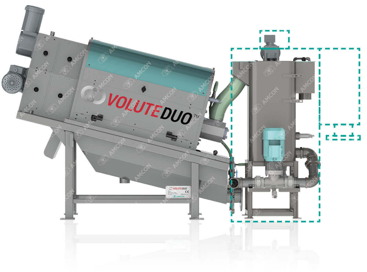Volute Duo presse déshydratation innovante, VOLUTE DUO™ Le Début, AMCON Europe s.r.o.