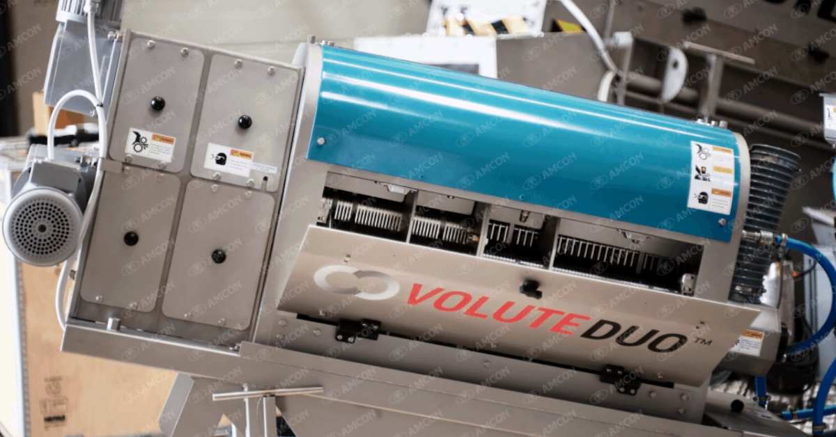 AMCON introduces a new dewatering press VOLUTE DUO