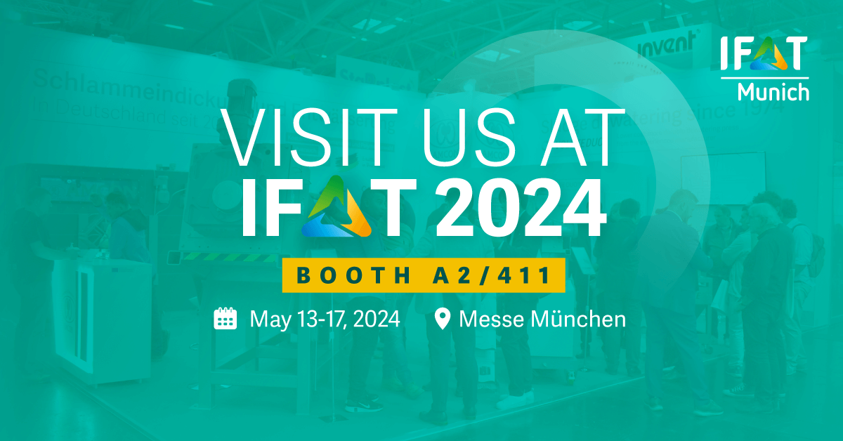 Explore the Future of Sludge Dewatering at IFAT Munich 2024! AMCON Europe s.r.o.
