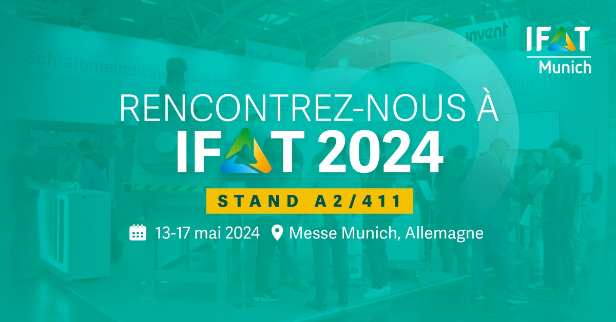 Nous sommes heureux d'annoncer la participation d'AMCON au prochain IFAT Munich 2024, le principal salon mondial de la gestion de l'eau, des eaux usées, des déchets et des matières premières, qui se tiendra au cœur de la capitale technologique de l'Allemagne.