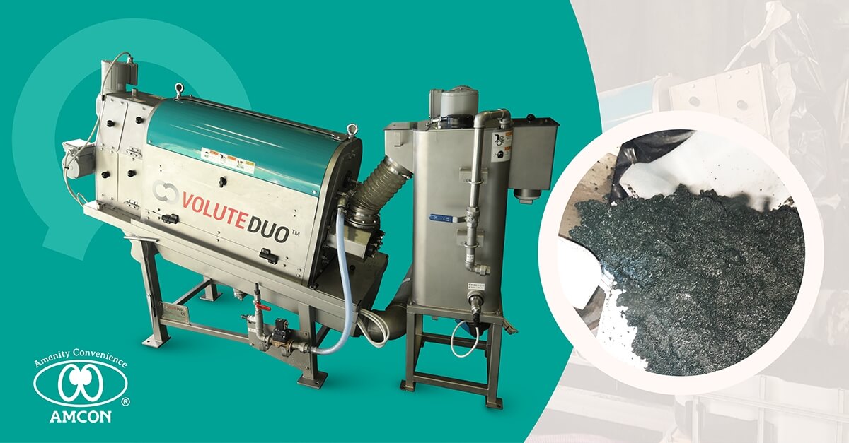 La VOLUTE DUO™ déshydrate facilement les boues sédimentées provenant de la production de cuir