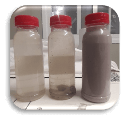 Paint sludge flocculation