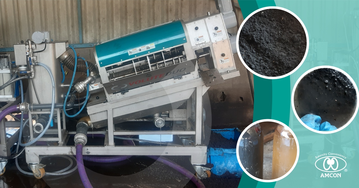 VOLUTE DUO™ úspěšně odvodňuje vysoce abrazivní kaly z čištění benzinových nádrží