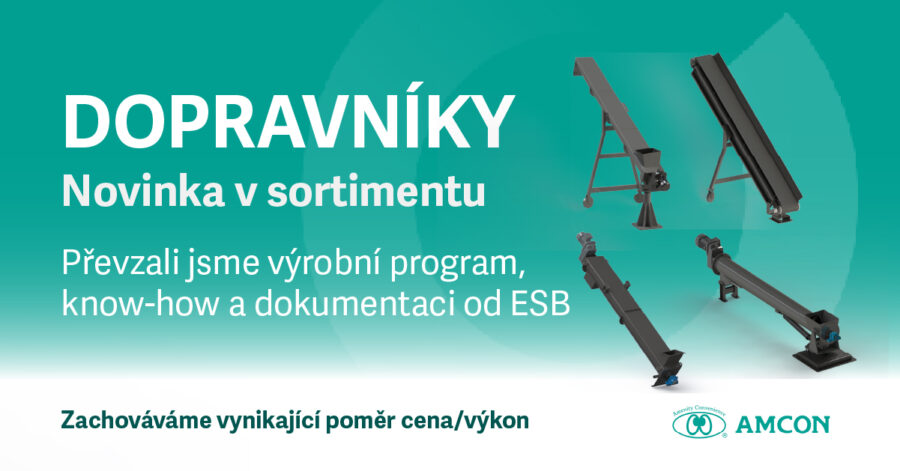 Rozšiřujeme portfolio o dopravníky pro čistírny odpadních vod